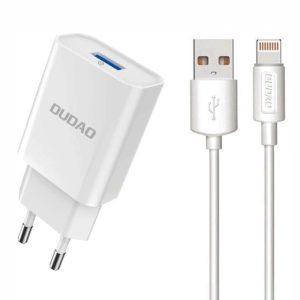 Alimentador / Carregador USB-A 5V/2.4A + Cabo Lightning - (A3EU)