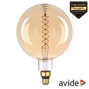 Lâmpada E27 8W 230V Filamento 2400K 500lm Amber AVIDE - (ABLJFA-8W-NOW)