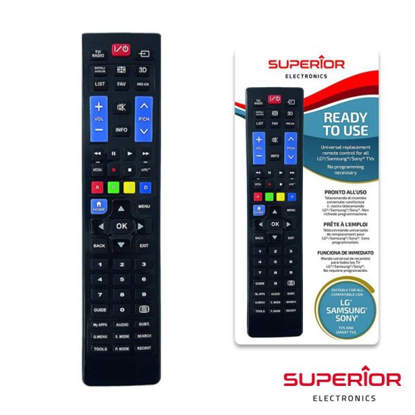 Comando TV Universal Lcd/LED LG/SAMSUNG/SONY SMART TV - (COMTV-LGSONYSAMSUN)