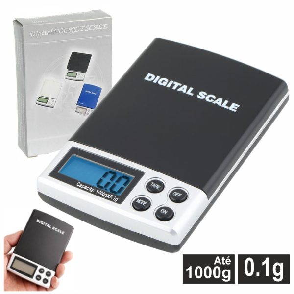 Mini Balança 1000g / 0.1g - (DIGIBAL10A)