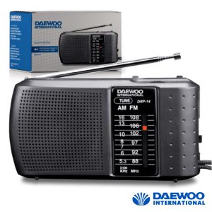 Rádio Portátil AM/FM De Bolso A Pilhas DAEWOO - (DRP-14)