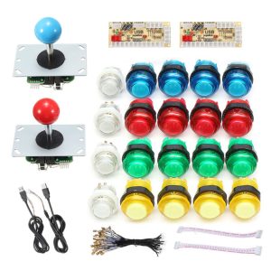 2 Joysticks P/ Máquinas Jogos Arcade C/ USB - (GAME-JS03)