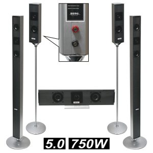 Conjunto Passivo Home Theater 5.0 Slim 750w Beng - (HT-A3)