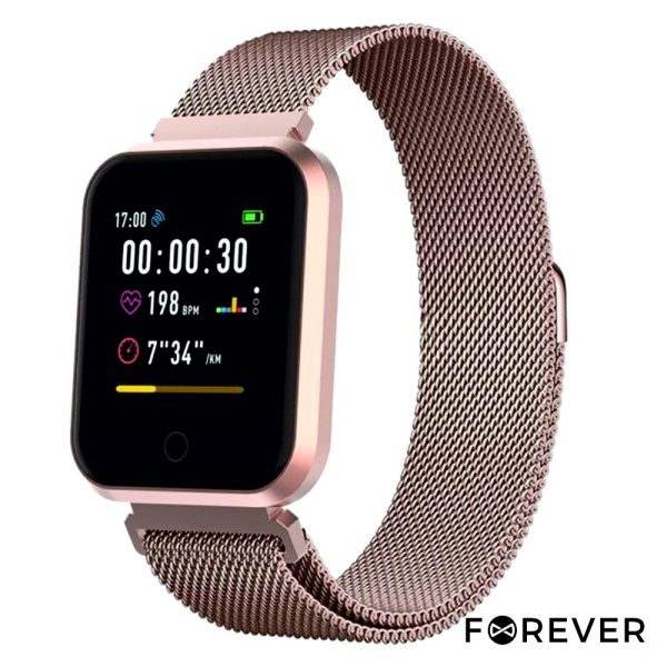 SmartWatch P/ Android iOS Rose Gold FOREVER - (SW-300RG)