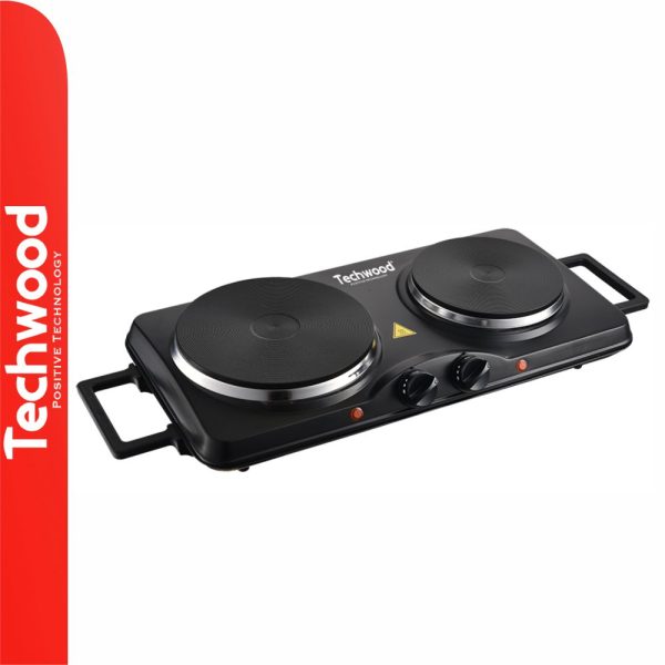 Fogão Elétrico 2 Placas 2500W Preto TECHWOOD - (TPE-2506)