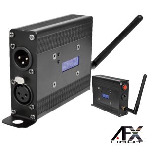 Sistema Transmissão DMX 2.4ghz 126 Canais 100m AFXLIGHT - (W100DMX)