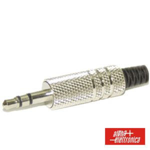 Ficha Jack 3.5mm Macho Stéreo C/ Proteção - (11-24)