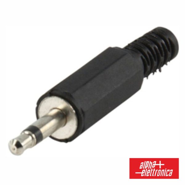 Ficha Jack 3.5mm Macho Mn Plástico C/ Proteção - (11-2)