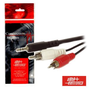 Cabo Jack 3.5mm Macho St / 2-Rca Macho 1.5m Polybag - (11-3-002B)