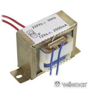 Transformador 24Va 1x12V VELLEMAN - (112024C)