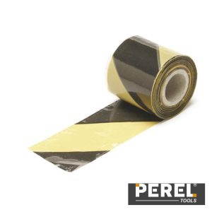 Fita De Sinalização Preta/Amarela - 100M PEREL - (1188-100)