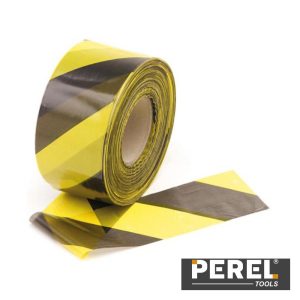 Fita De Sinalização Preta/Amarela - 500M PEREL - (1188-500)