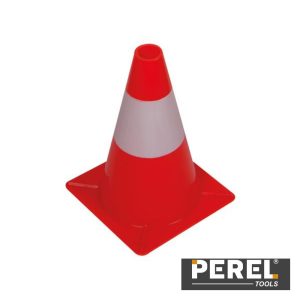 Cone De Sinalização Vermelho/Branco - 30 Cm - PEREL - (1190-30)