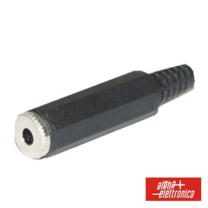 Ficha Jack Fêmea 3.5mm Mono C/ Proteção De Cabo - (12-2)