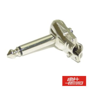 Ficha Jack 6.35mm Macho Mn 90º - (13-4)