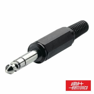 Ficha Jack 6.35mm Macho St C/ Proteção De Cabo - (15-2)