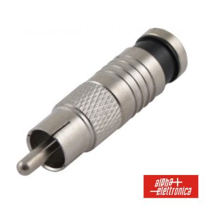 Ficha Rca Macho Preta De Compressão - (17-120)