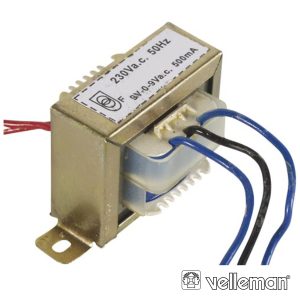 Transformador 9Va 2x9V VELLEMAN - (209009C)