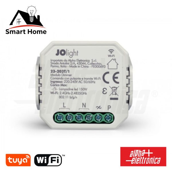 Módulo Automação Interruptor Dimável WiFi 1 Canal Tuya ALPHA - (23-203T/1)