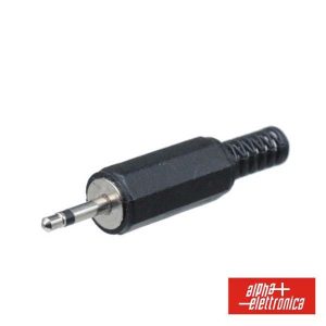 Ficha Jack 2.5mm Macho Mn Pvc C/ Guarda Cabo - (24-2)