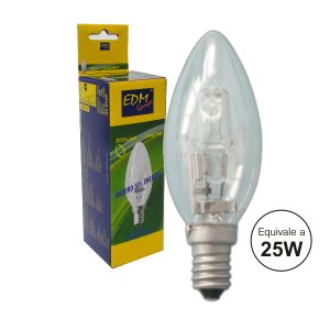 Lâmpada E14 18W=25W 230V Eco-Halog Vela 205lm 2700k - (35320EDM)