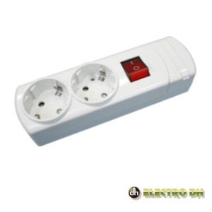 Extensão Elétrica 2x Schuko C/ Interruptor EDH - (36.097/SC)