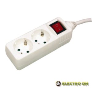 Extensão Elétrica 2x Schuko C/ Interruptor 3m EDH - (36.192/3)