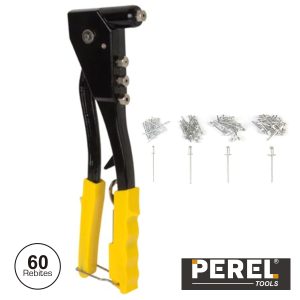 Alicate De Rebites Profissional C/ 60 Rebites Perel - (3623-1)