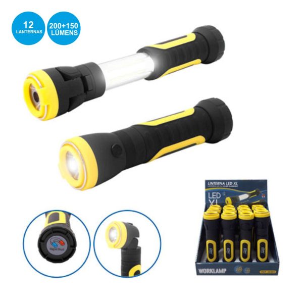 Expositor 12 Lanternas 1+1 LED 150-200 Lumens - (36384)