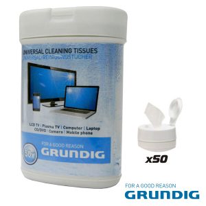 Toalhetes Humidos P/ Limpeza De Ecrãs 50x Grundig - (38677)