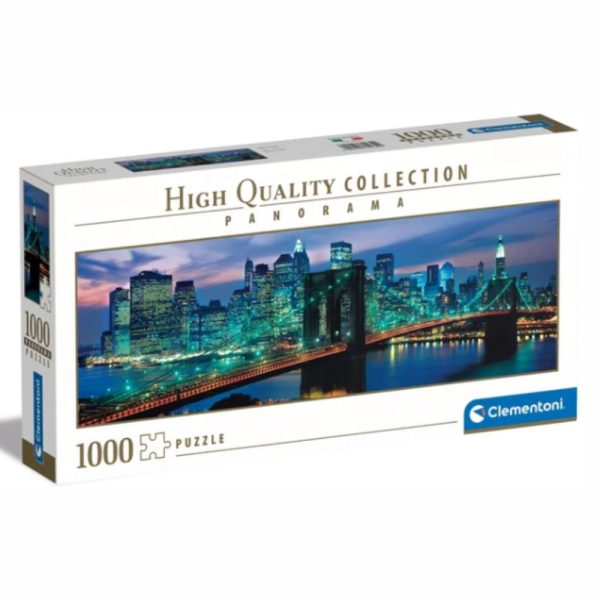 Puzzle 1000pcs 98x33cm Panorama NEW YORK CLEMENTONI - (39434)