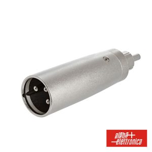 Ficha Adaptadora XLR 3p Macho / Rca Macho - (40-100)