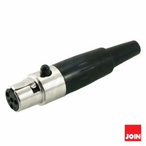 Ficha XLR Mini 3p Fêmea C/ Bloqueio JOIN - (40-223/1)