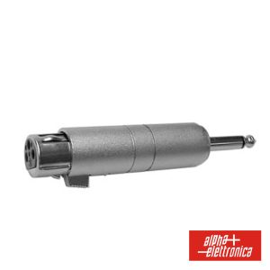 Ficha Adaptadora XLR 3p Fêmea / Jack 6.35mm Macho Mn - (40-98)