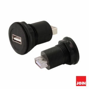 Ficha Adaptadora USB-A Fêmea / Fêmea Painel JOIN - (64-527/1NP)