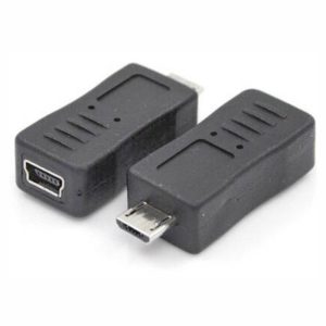 Ficha Adaptadora Micro USB Macho / Mini USB Fêmea - (64-549)