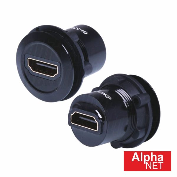 Ficha Adaptadora HDMI Fêmea / Fêmea Painel ALPHANET - (64-579NP)