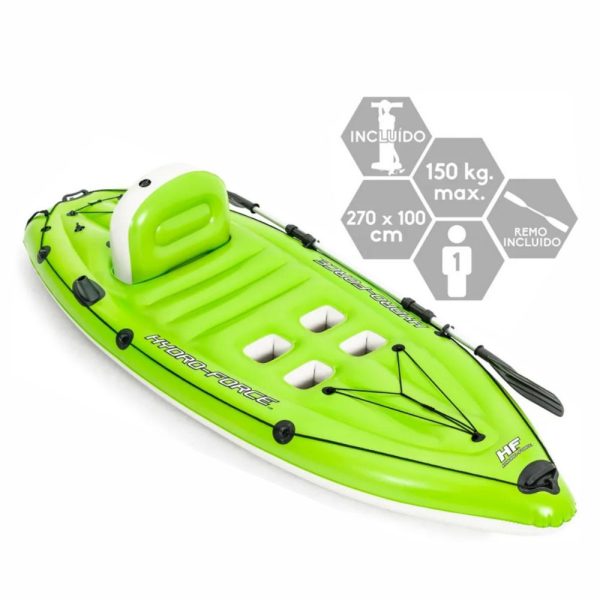 Kayak Insuflável P/ 1 Pessoa 270x100cm 100kg BESTWAY - (65097)