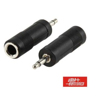 Ficha Adaptadora 3.5mm Macho Mn / 6.35mm Fêmea St - (70-030)