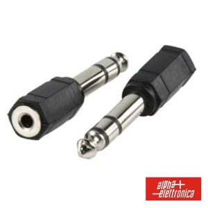 Ficha Adaptadora Jack 6.35mm Macho / Jack 3.5mm Fêmea St - (70-420)