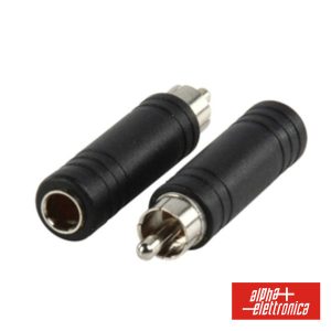 Ficha Adaptadora Rca Macho / Jack 6.35mm Fêmea Mono - (70-810)