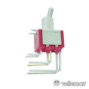 Comutador De Palanca Dpdt 90° Vertical On-On - (8021L)