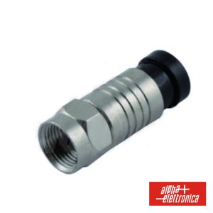 Ficha F Macho Compressão P/ Cabo 6.8mm - (86-614)