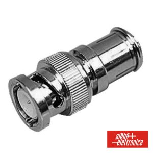 Ficha Adaptadora Bnc Macho P/ Ficha Coaxial Fêmea Ø9.5mm - (88-612)