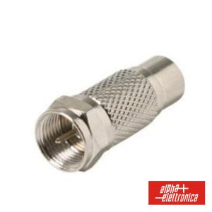 Ficha Adaptadora F Macho / Coaxial Macho 9.5mm - (88-622)