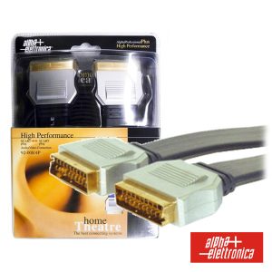 Cabo Profissional Scart Macho / Scart Macho 1.5m Blister - (92-008P)