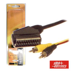 Cabo Scart Macho Vídeo / Rca Macho 1.5m Blister - (92-061AS)