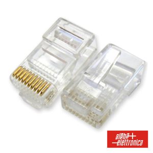 Ficha Telefone RJ48 Cat.3 Modular 10p10c - (94-319)