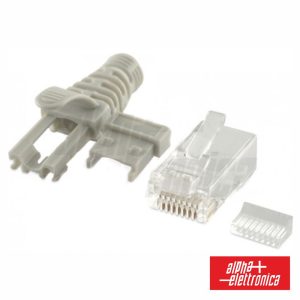 Ficha RJ45 Modular 8p8c CAT6a C/ Capa - (94-919/2)