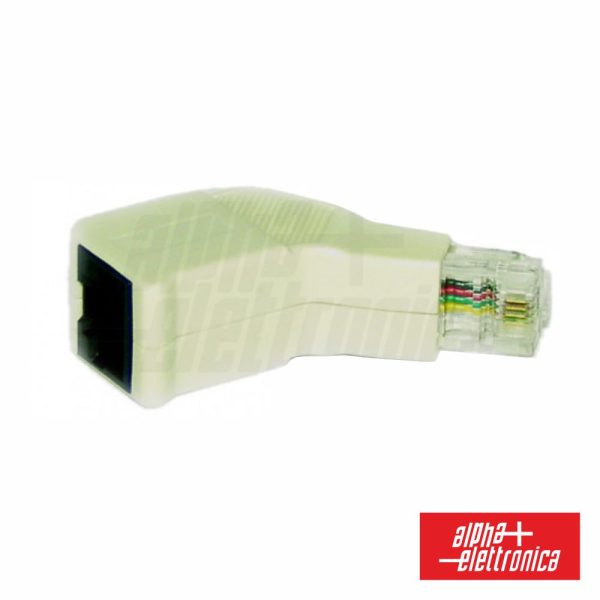 Ficha RJ45 8P4C ISDN Passante RJ45 Fêmea / RJ45 Macho ALPHA - (94-984)